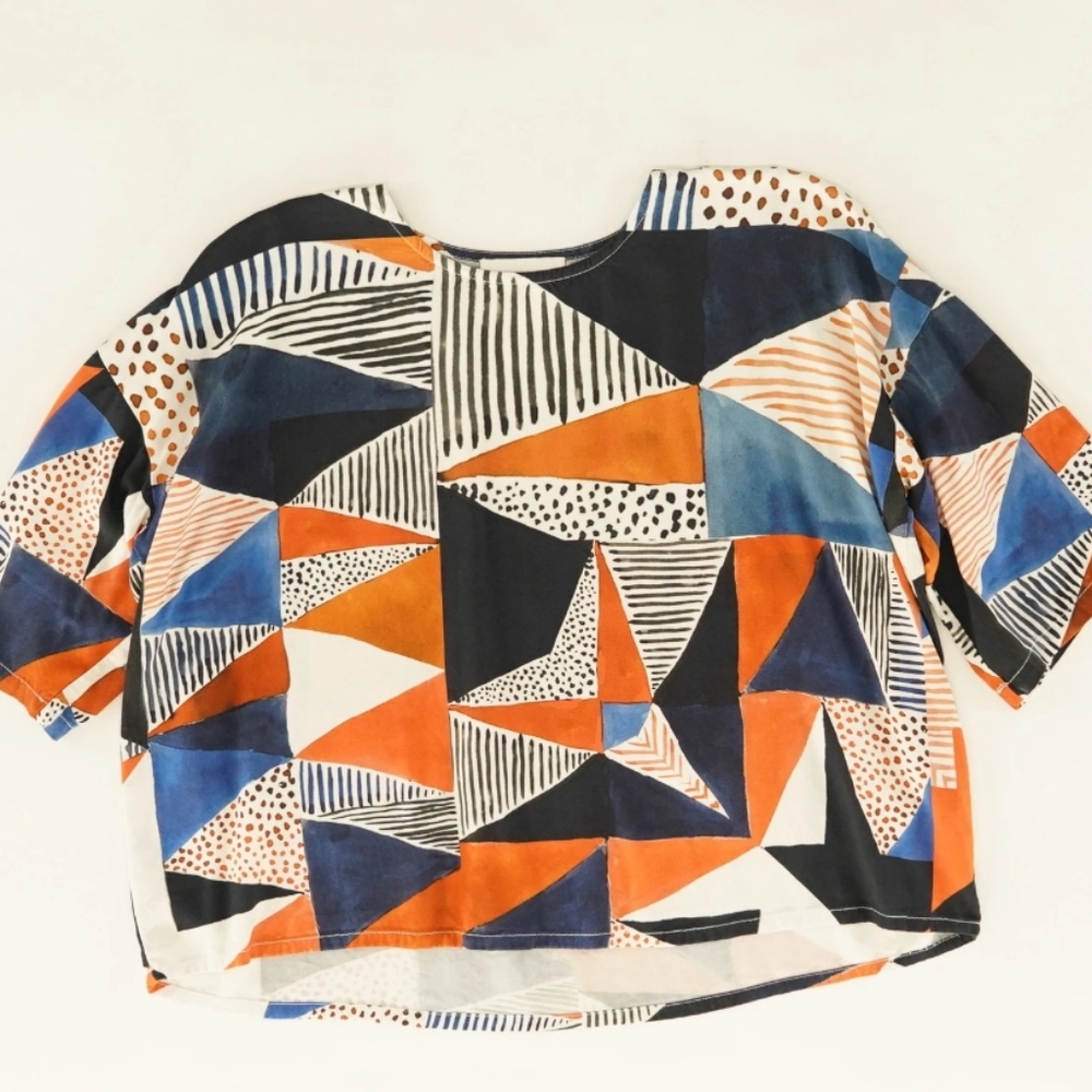 Corey Lynn Calter Color Block Crop Style Top